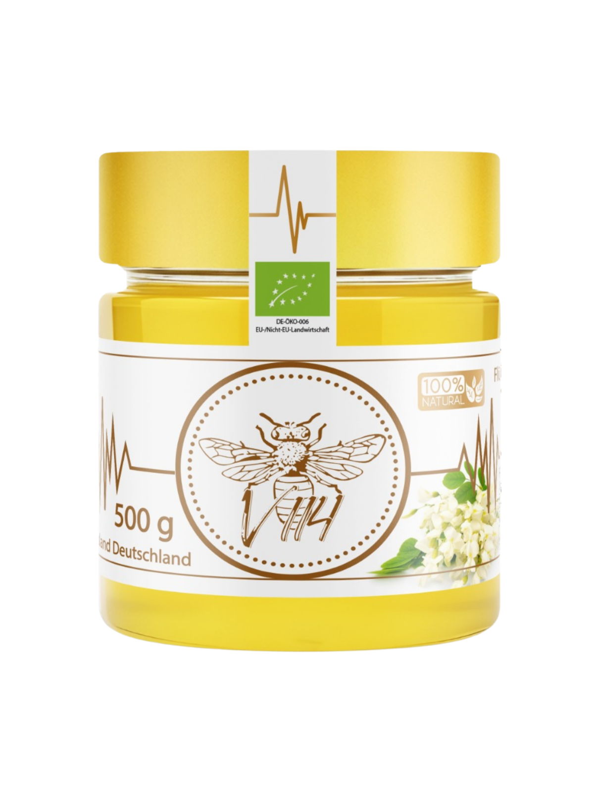 Bio Akazienhonig – 500g reiner Honig aus ökologischem Anbau