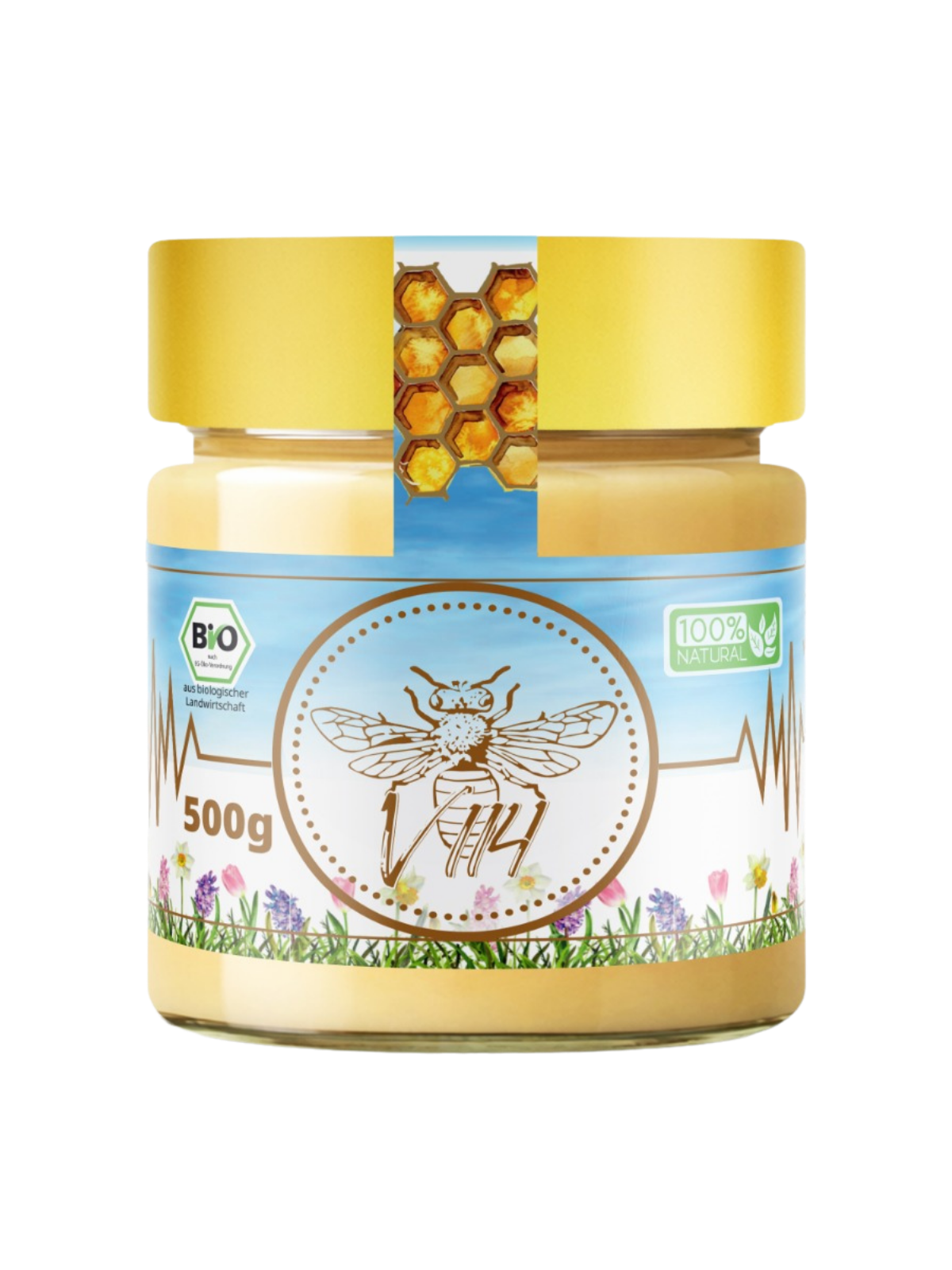 Bio Blütenhonig – 500g reiner Honig aus ökologischem Anbau