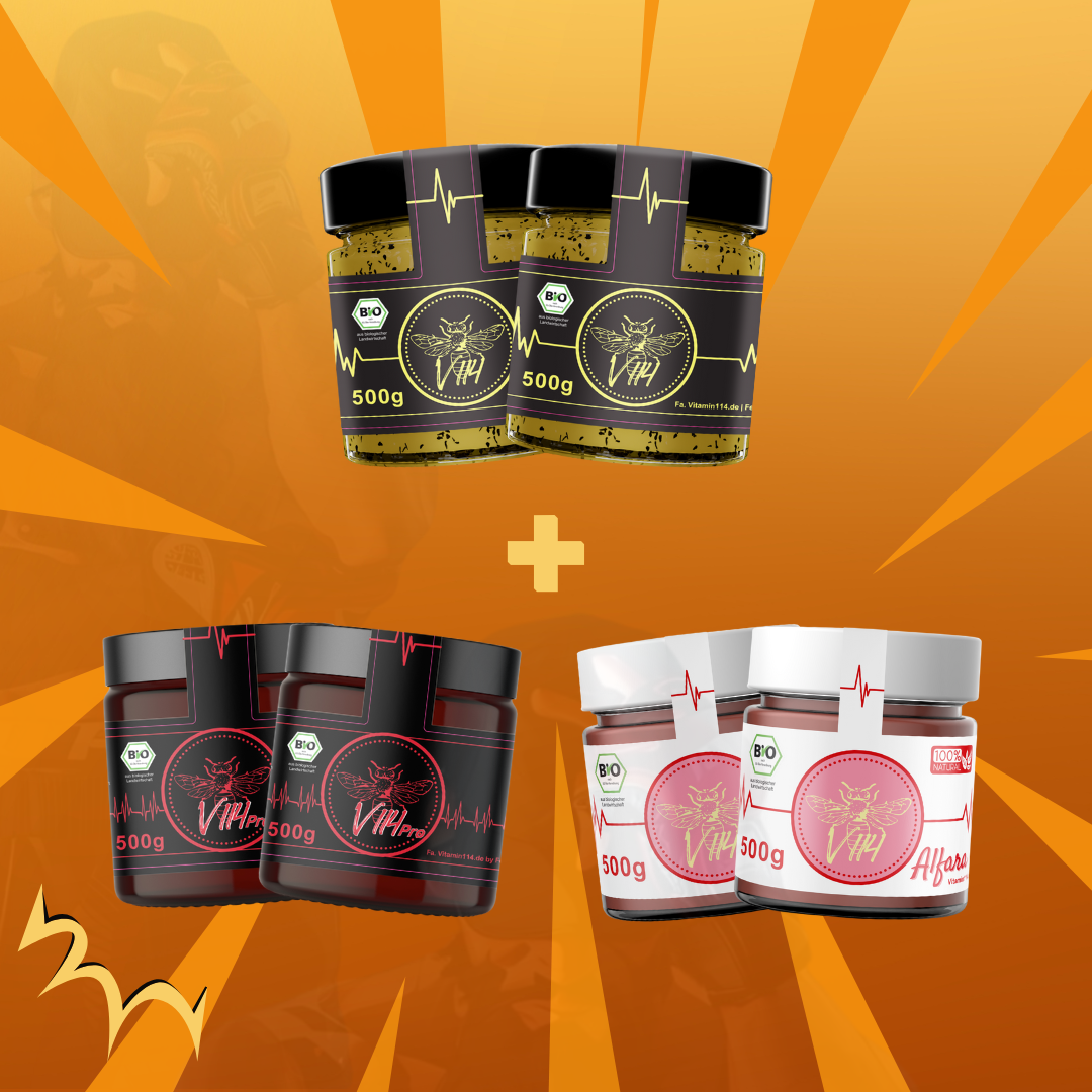 V114 Bio-Honigmischung Bundle (6 x 500 g in Bio-Qualität)