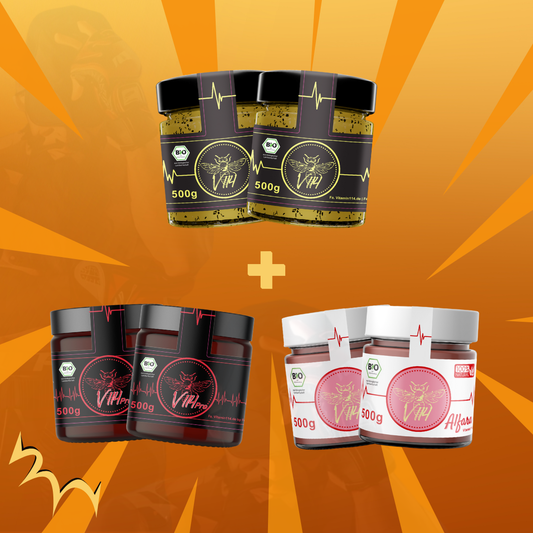 V114 Bio-Honigmischung Bundle (6 x 500 g in Bio-Qualität)