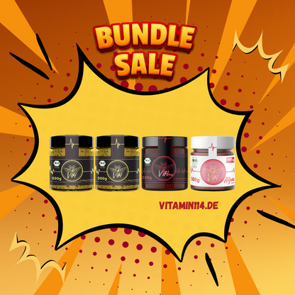 Vitamin114 Bundle + 1 Freebie (4 x 500 g in Bio-Qualität)